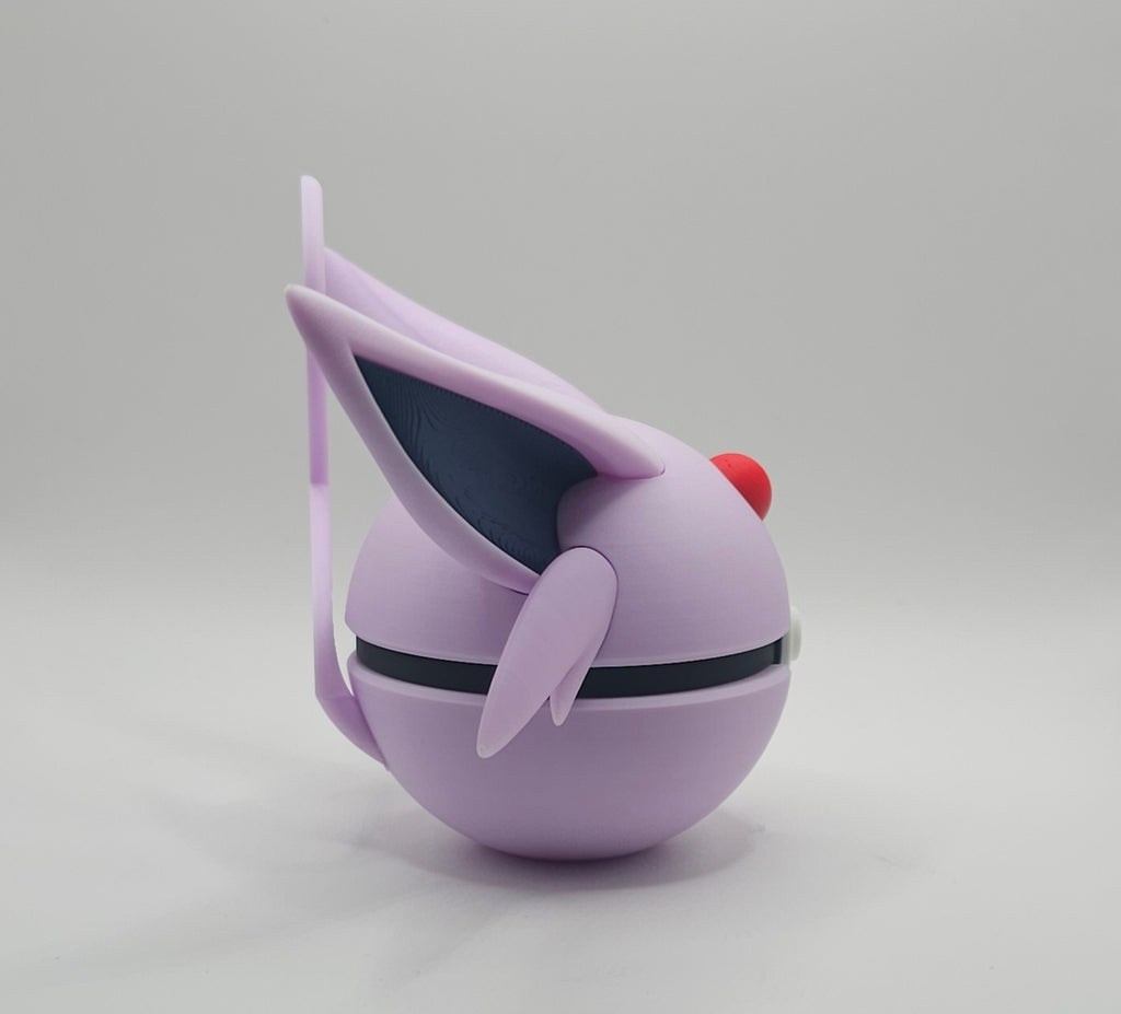 Pokemon Character Design - Espeon - 3D Printed Pokeball - Unique Display Fan Art Collectible