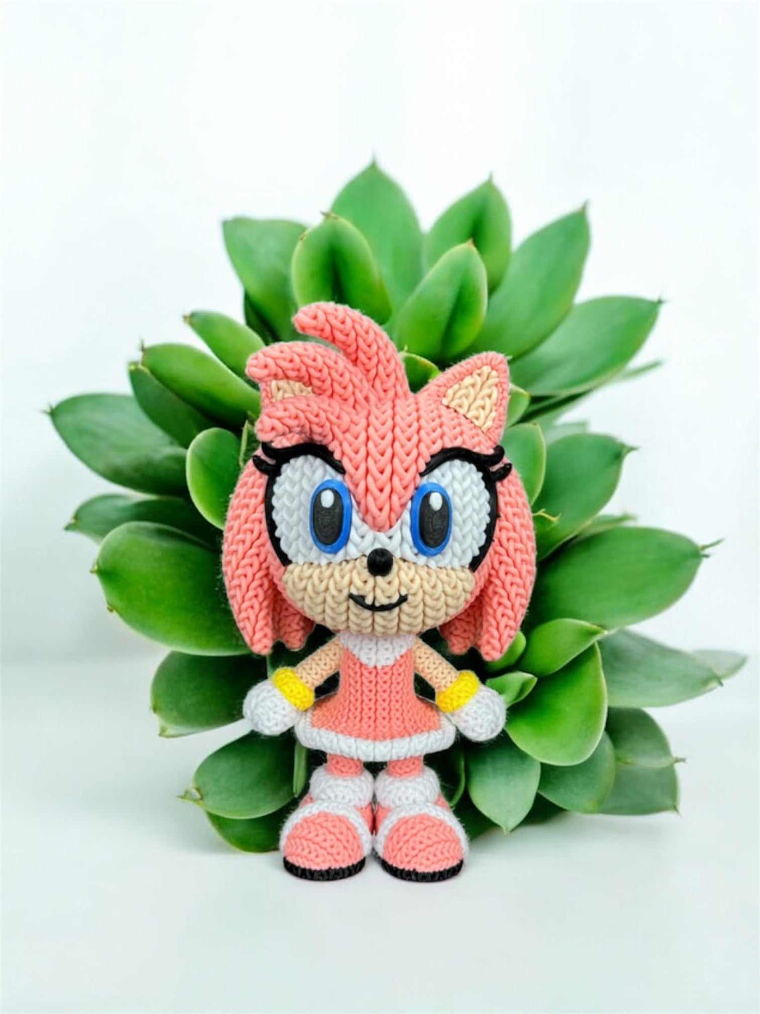 Sonic & Friends- 3D Printed Knitted Design Figures- Unique Display Fan Art Collectibles