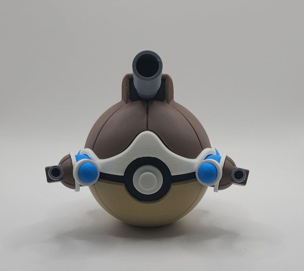 Pokemon Character Design - 3D Printed Pokeball - Mega Blastoise - Unique Display Collectible