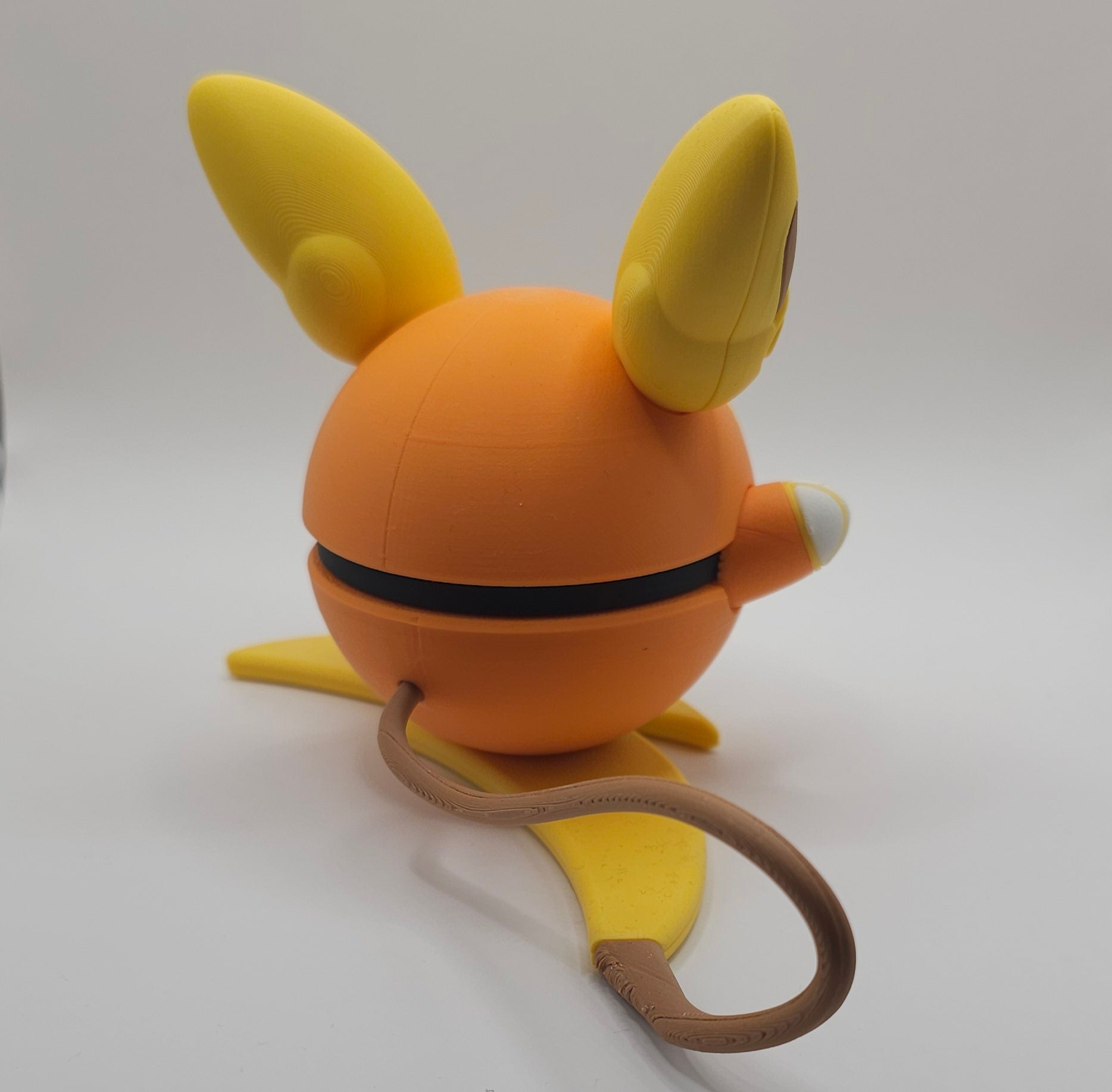 Pokemon Character Design- 3D Printed Pokeball- Alolan Raichu- Unique Display Collectible