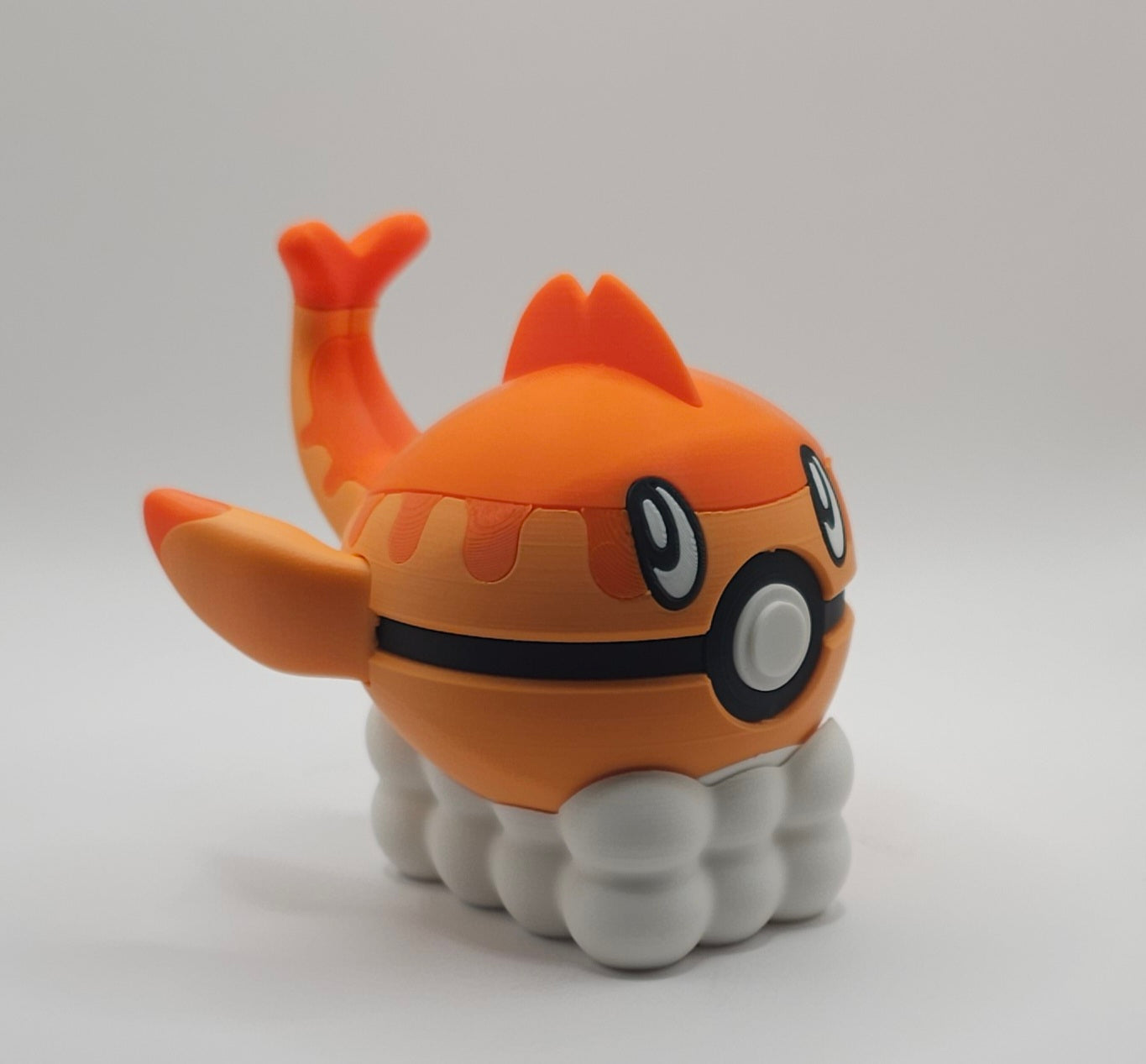 Pokemon Character Design- 3D Printed Pokeball- Tatsugiri- Unique Display Collectible