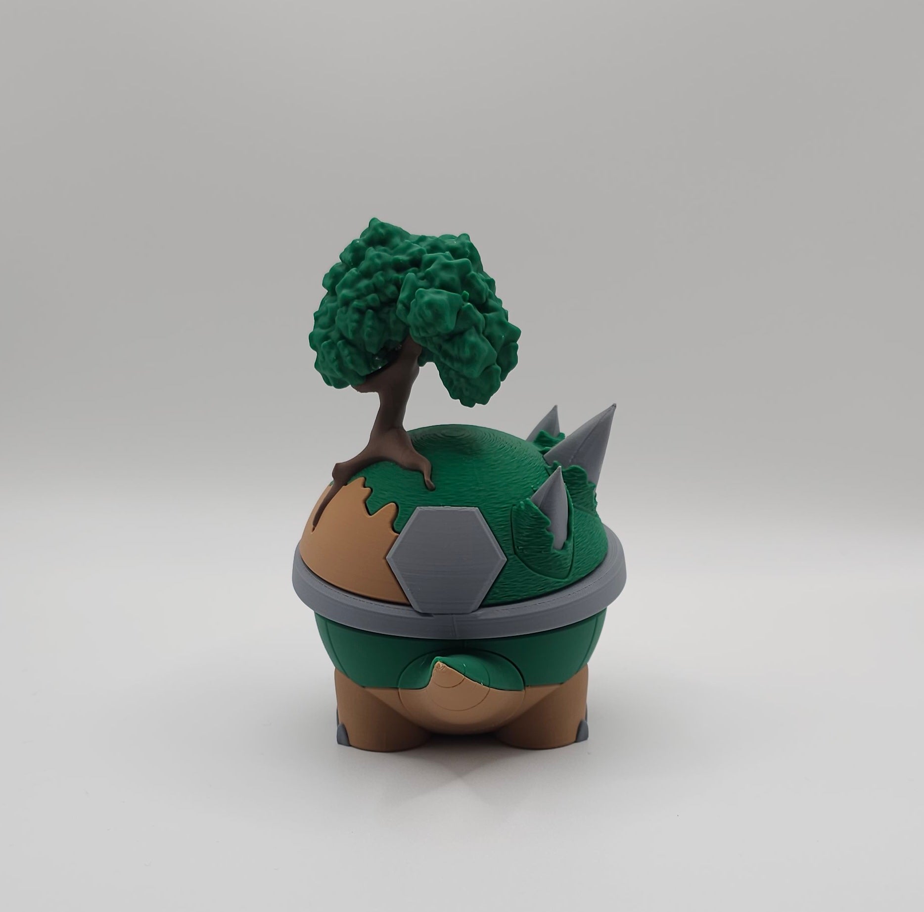 Pokemon Character Design- 3D Printed Pokeball- Torterra- Unique Display Collectible