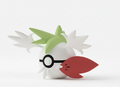 Pokemon Character Design- 3D Printed Pokeball- Shaymin (Sky Form) - Unique Display Collectible