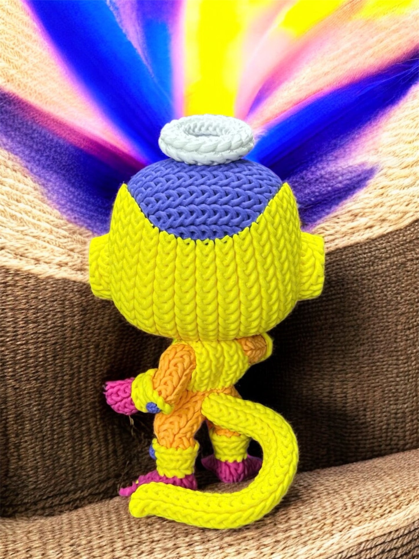 Knitted Design - 3D Printed Dragonball Z Character Figures - Unique Display Collectibles