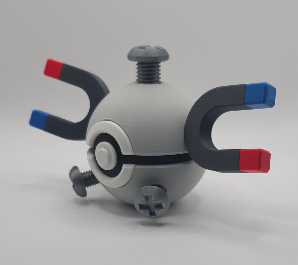 Pokemon Character Design 3D Printed Pokeball - Magnemite - Unique Display Collectible
