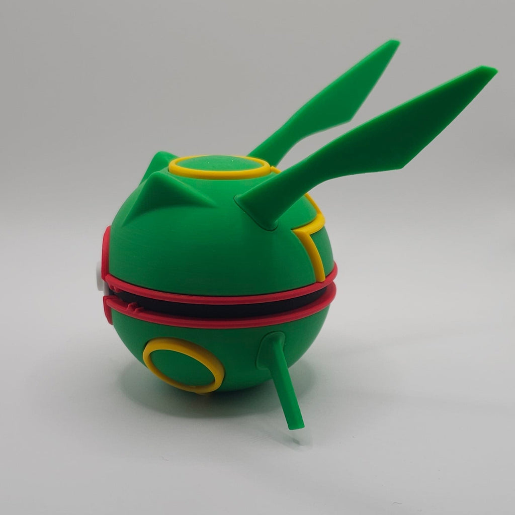 Pokemon Character Design 3D Printed Pokeball- Rayquaza - Unique display Collectible