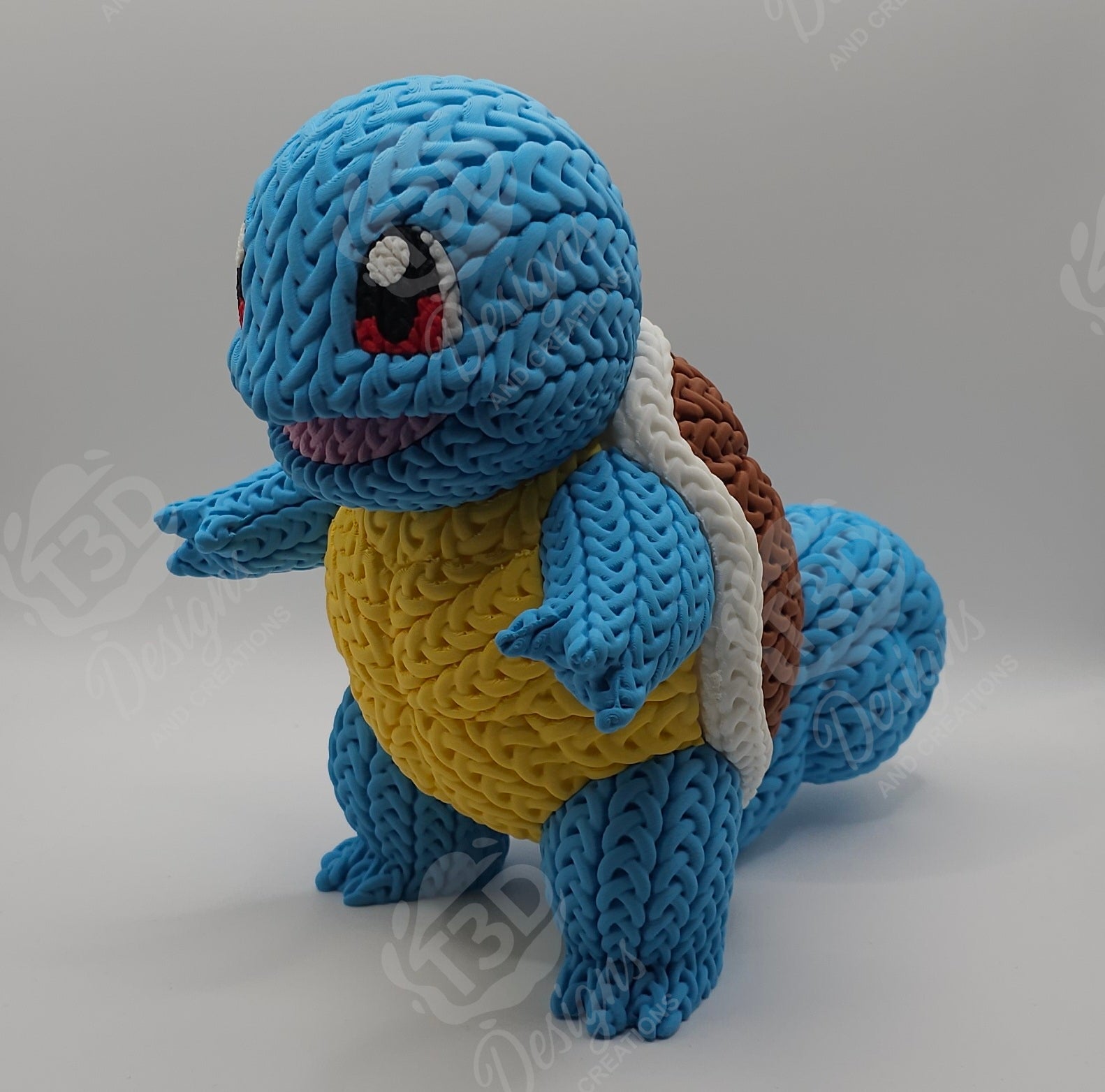 Squirtle & Evolutions Knitted Design Figures
