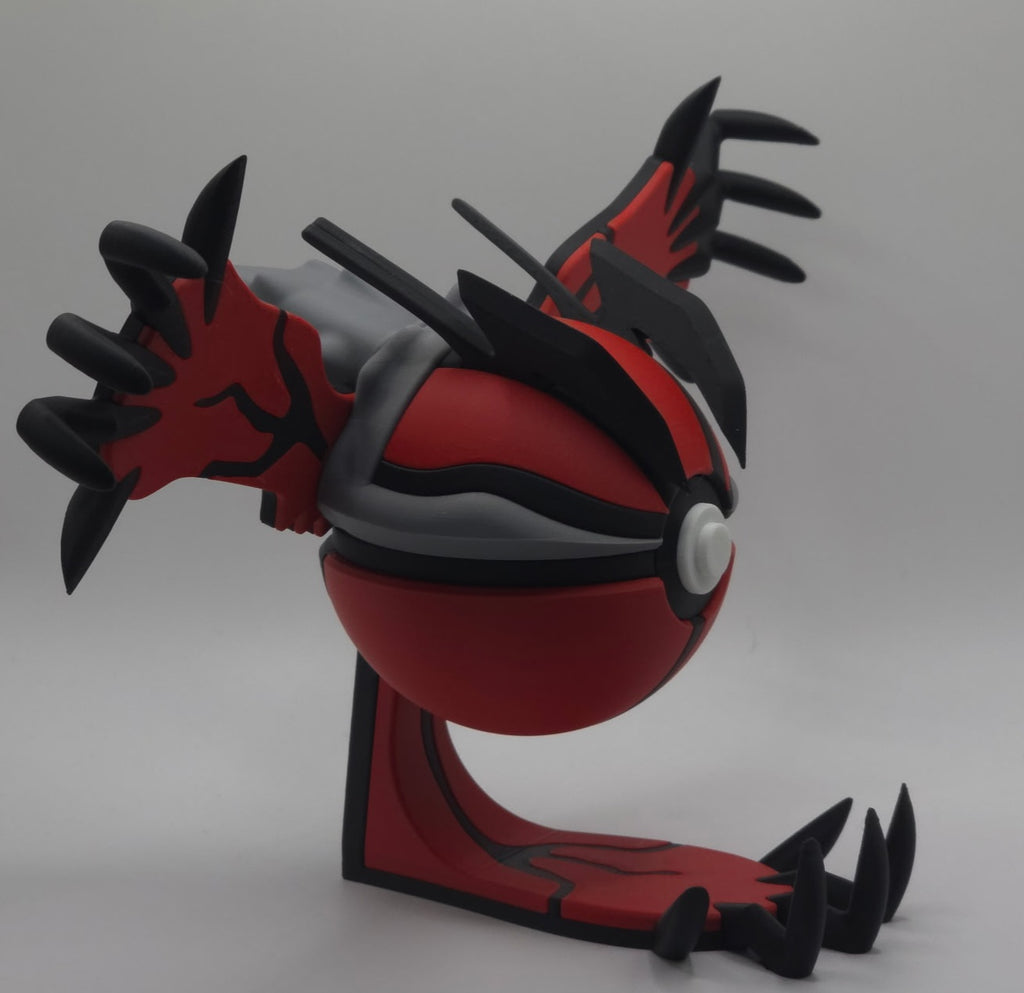 Pokemon Character Design- 3D Printed Pokeball- Yveltal- Unique Display Collectible
