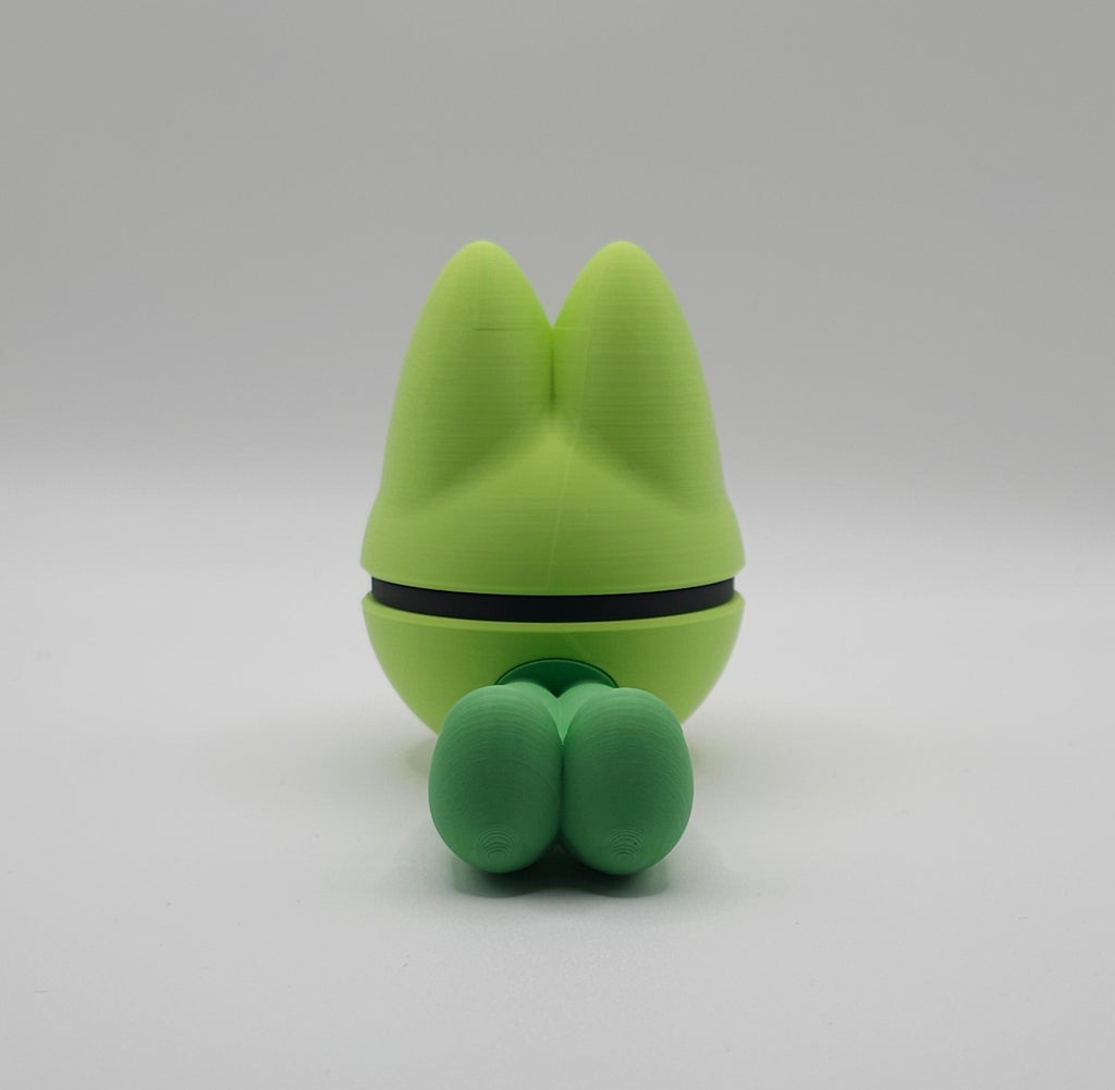 Pokemon Character Design- 3D Printed Pokeball- Treeko- Unique Display Collectible