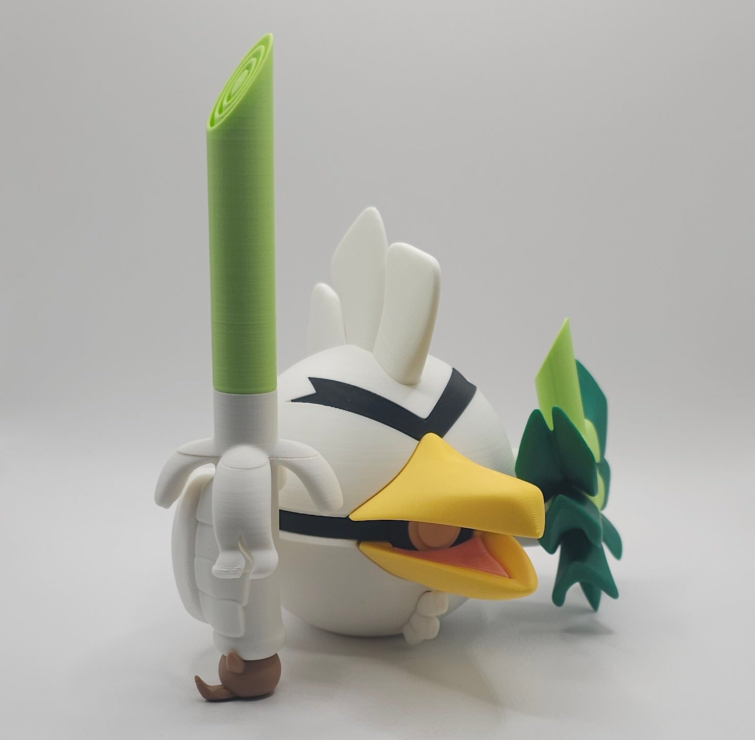 Pokemon Character Design- 3D Printed Pokeball- Sirfetchd - Unique Display Collectible
