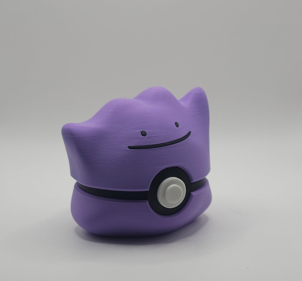 Pokemon Character Design 3D Printed Pokeball - Ditto - Unique Display Collectible