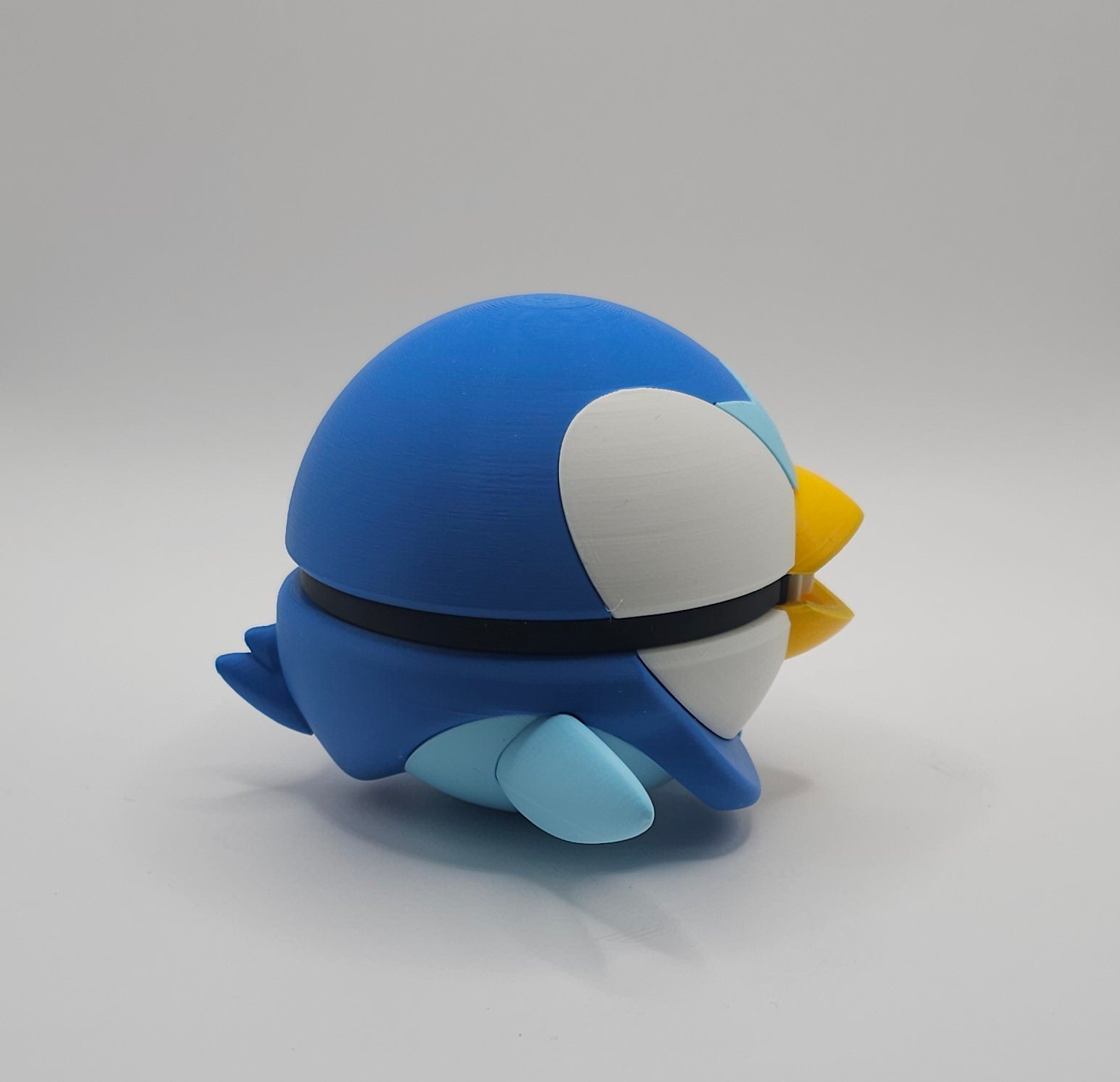 Pokemon Character Design - 3D Printed Pokeball - Piplup - Unique Display Collectible