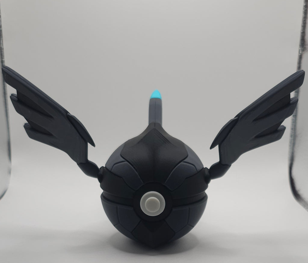 Pokemon Character Design - 3D Printed Pokeball - Zekrom - Unique Display Collectible
