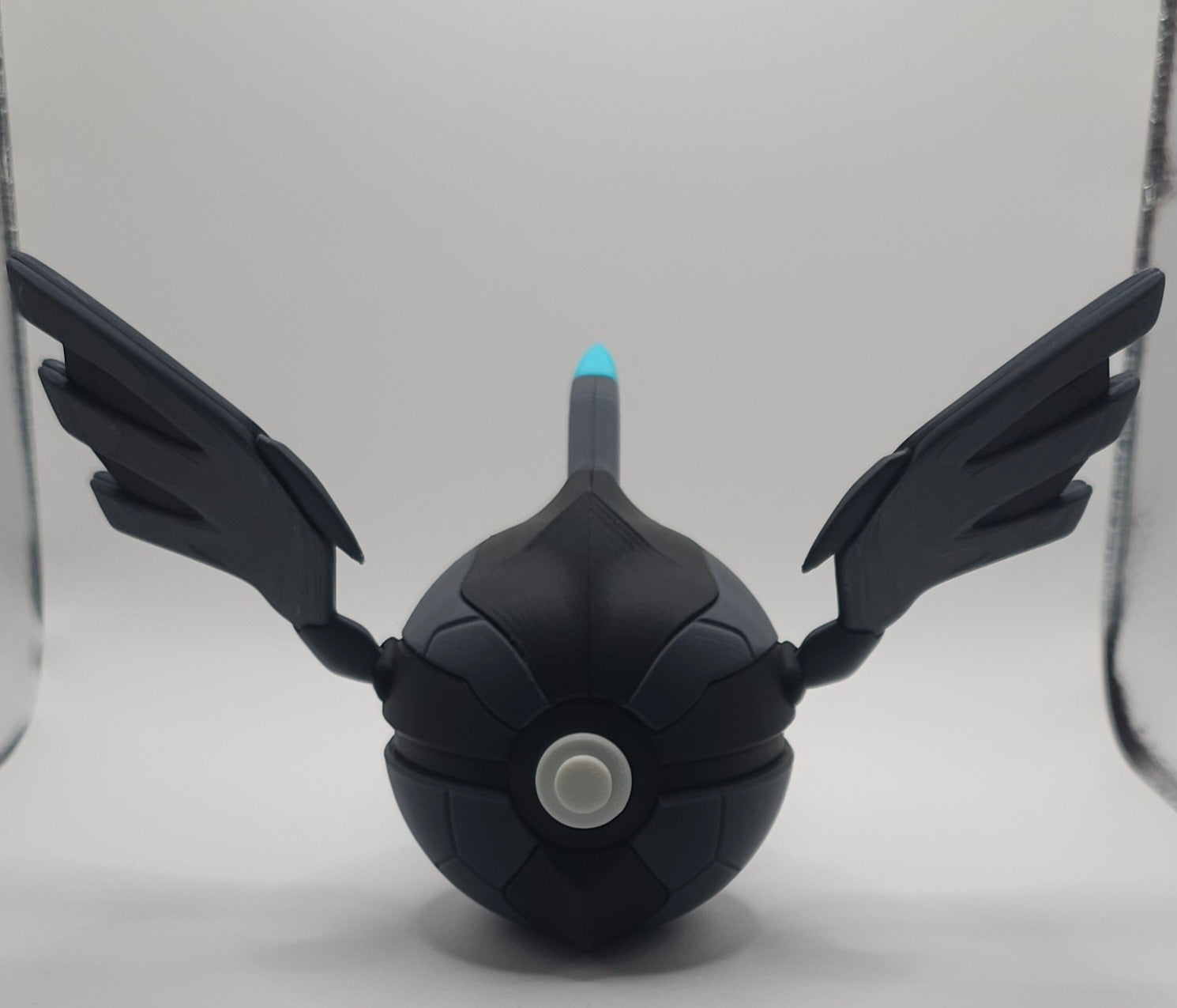 Pokemon Character Design - 3D Printed Pokeball - Zekrom - Unique Display Collectible