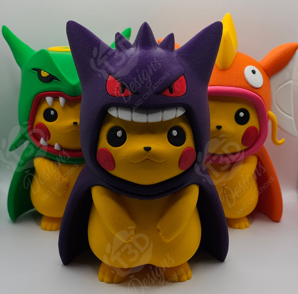 Pikachu Poncho Various Figures
