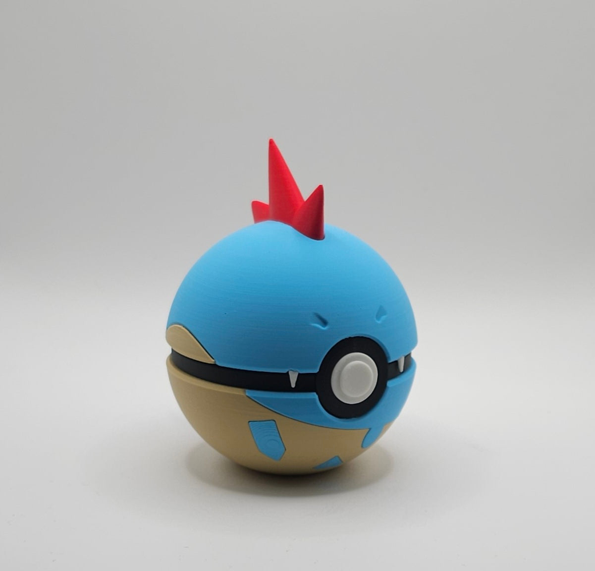 Pokemon Character Design- 3D Printed Pokeball- Croconaw - Unique Display Collectible