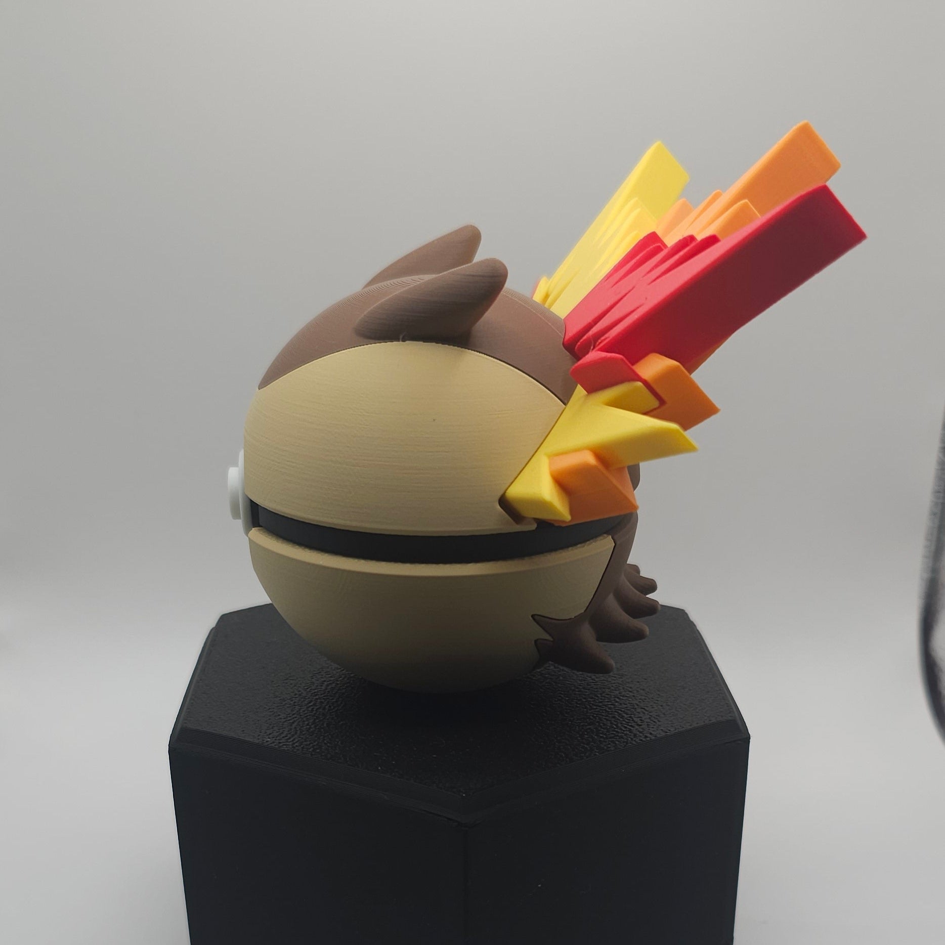 Pokemon Character Design- 3D Printed Pokeball- Typhlosion - Unique Display Collectible