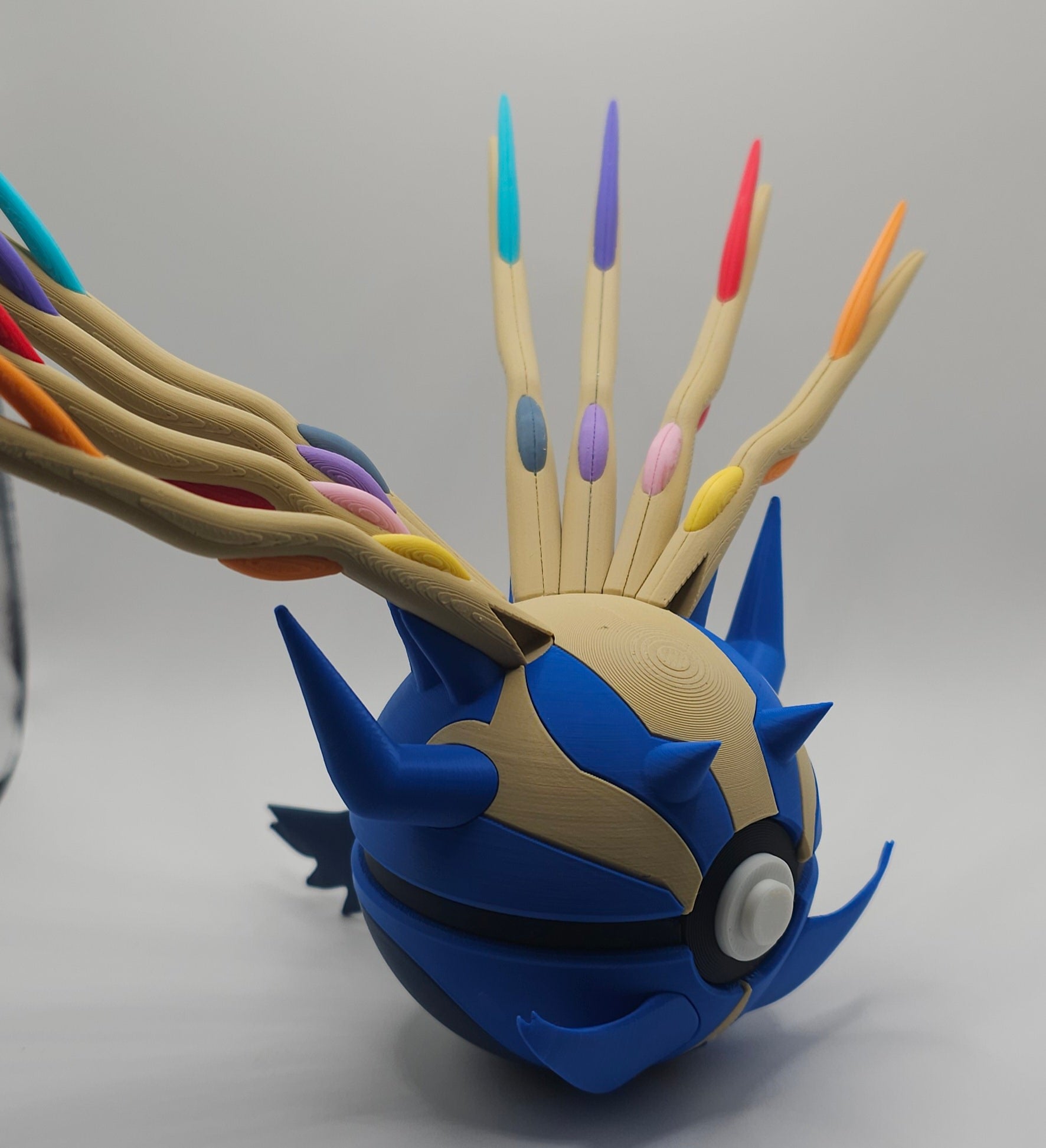 Pokemon Character Design- 3D Printed Pokeball- Xerneas- Unique Display Collectible