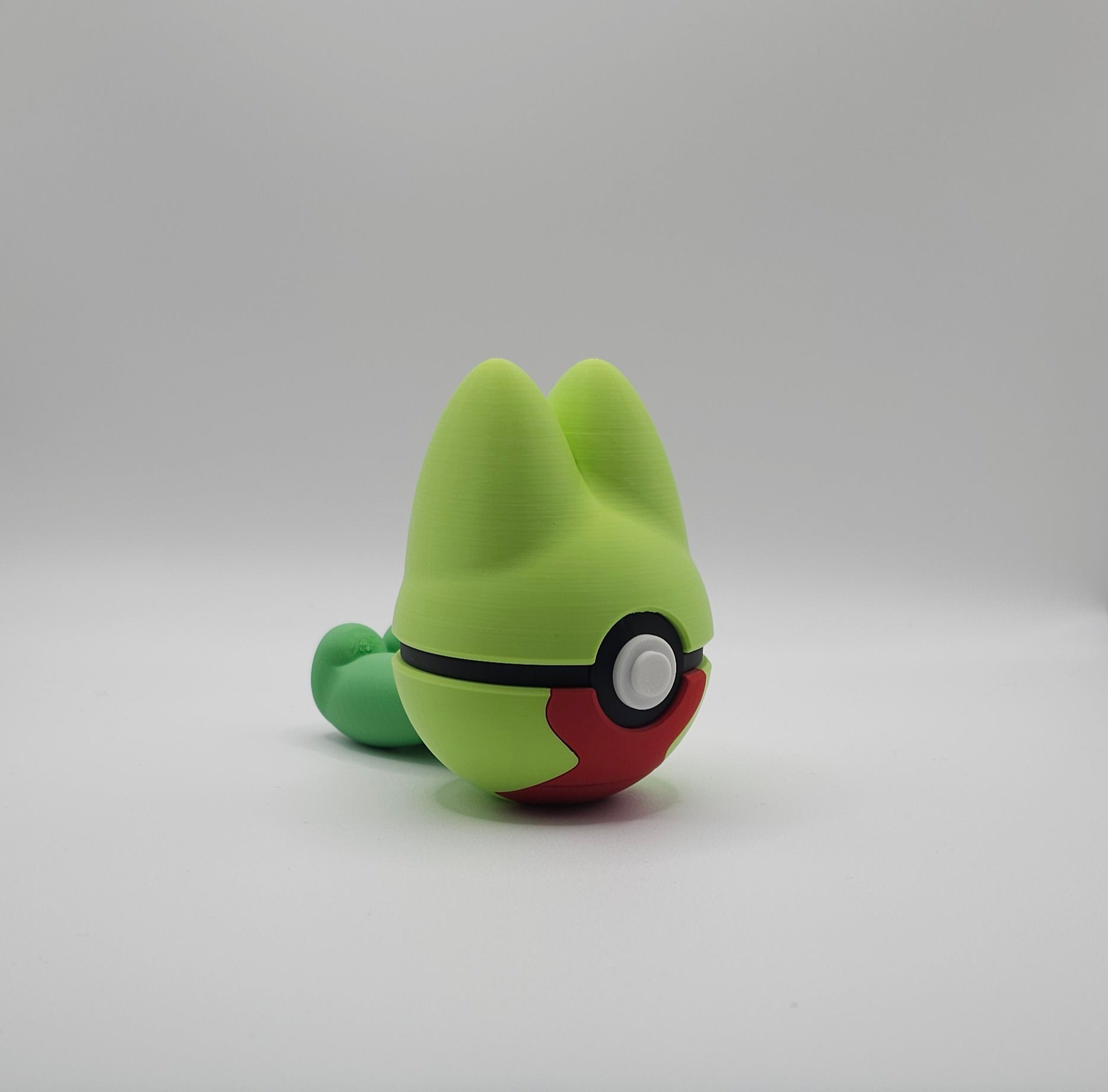 Pokemon Character Design- 3D Printed Pokeball- Treeko- Unique Display Collectible