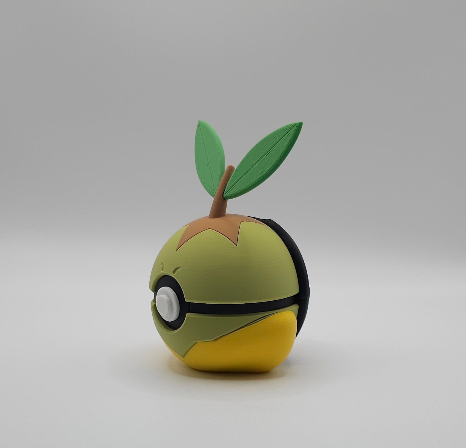 Pokemon Character Design- 3D Printed Pokeball- Turtwig- Unique Display Collectible