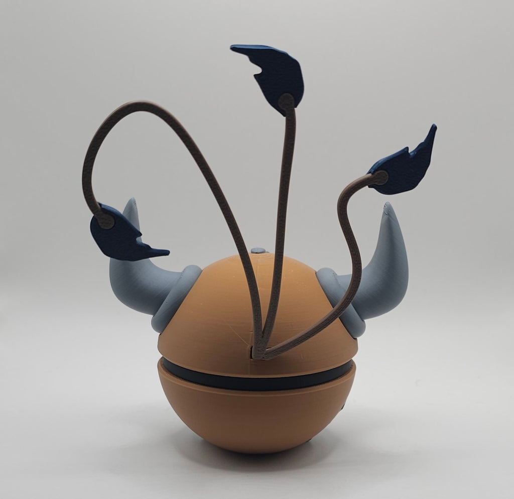 Pokemon Character Design - 3D Printed Pokeball - Tauros - Unique Display Collectible