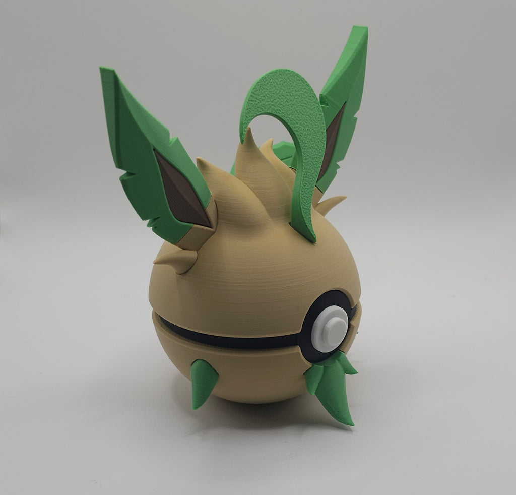 Pokemon Character Design 3D Printed Pokeball - Leafeon - Unique Display Collectible