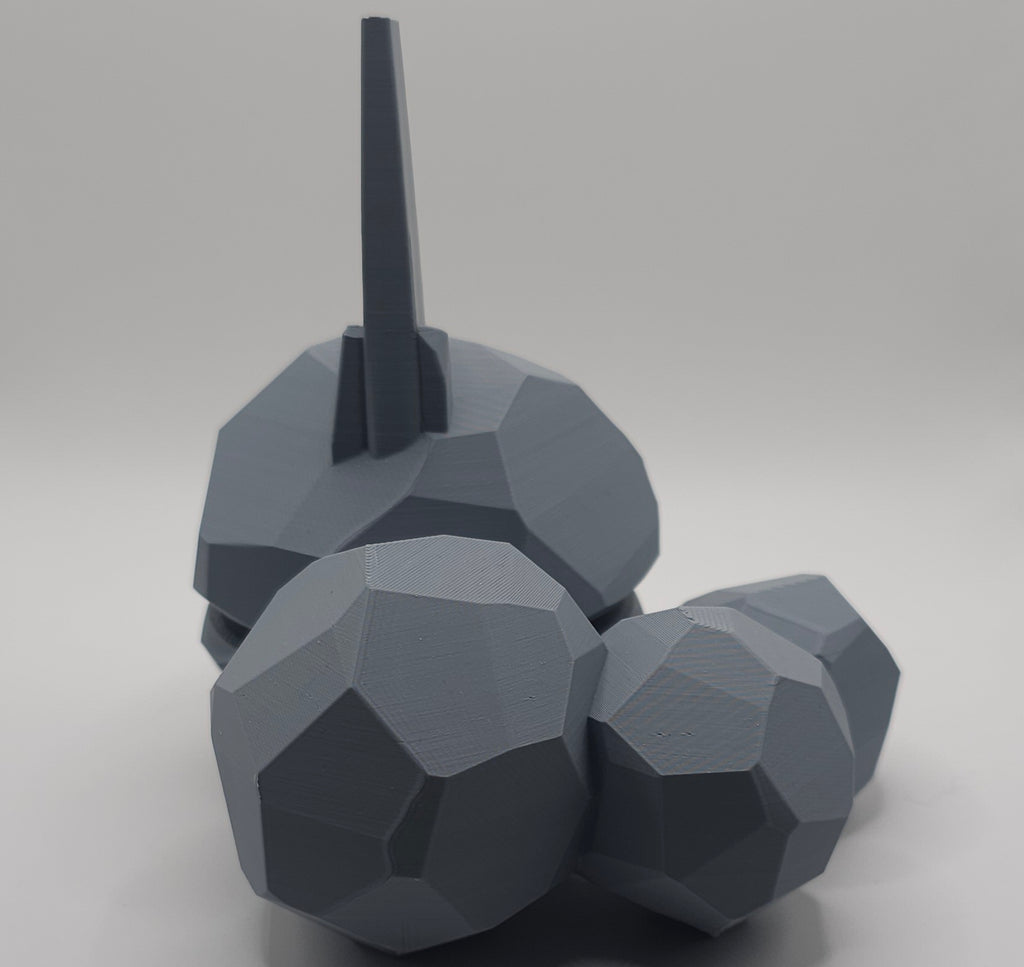 Pokemon Character Design - 3D Printed Pokeball - Onix - Unique Display Collectible