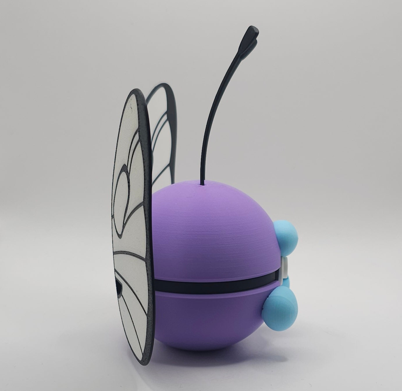 Pokemon Character Design- 3D Printed Pokeball- Butterfree- Unique Display Collectible