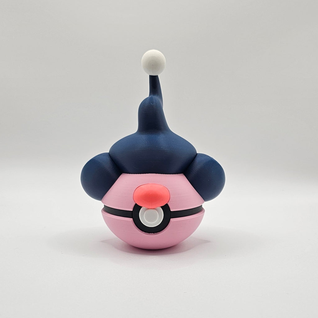 Pokemon Character Design- 3D Printed Pokeball- Mime Jr- Unique Display Collectible