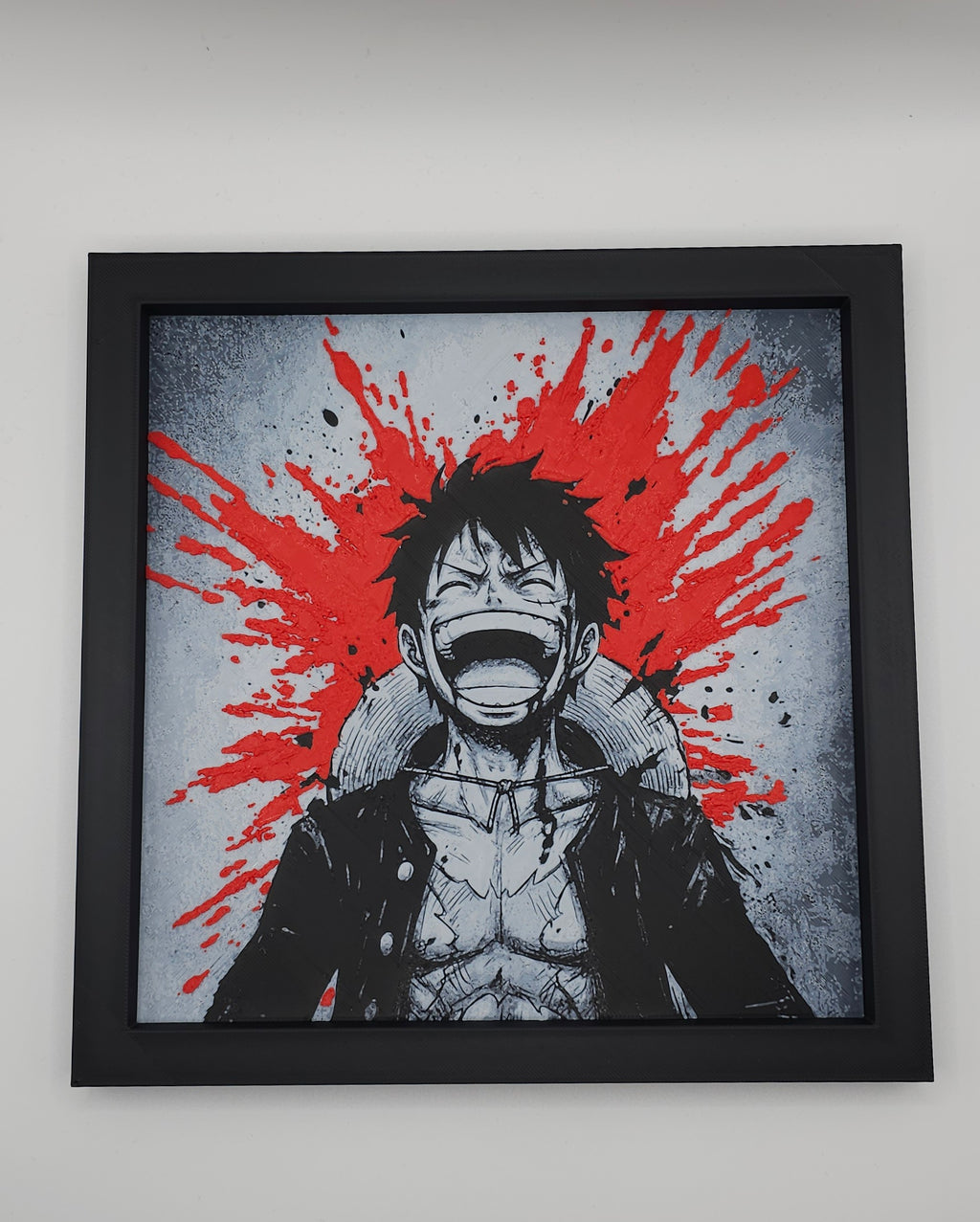 One Piece Luffy Inspired HueForge- 3D Printed Wall Art- Unique Display Collectible