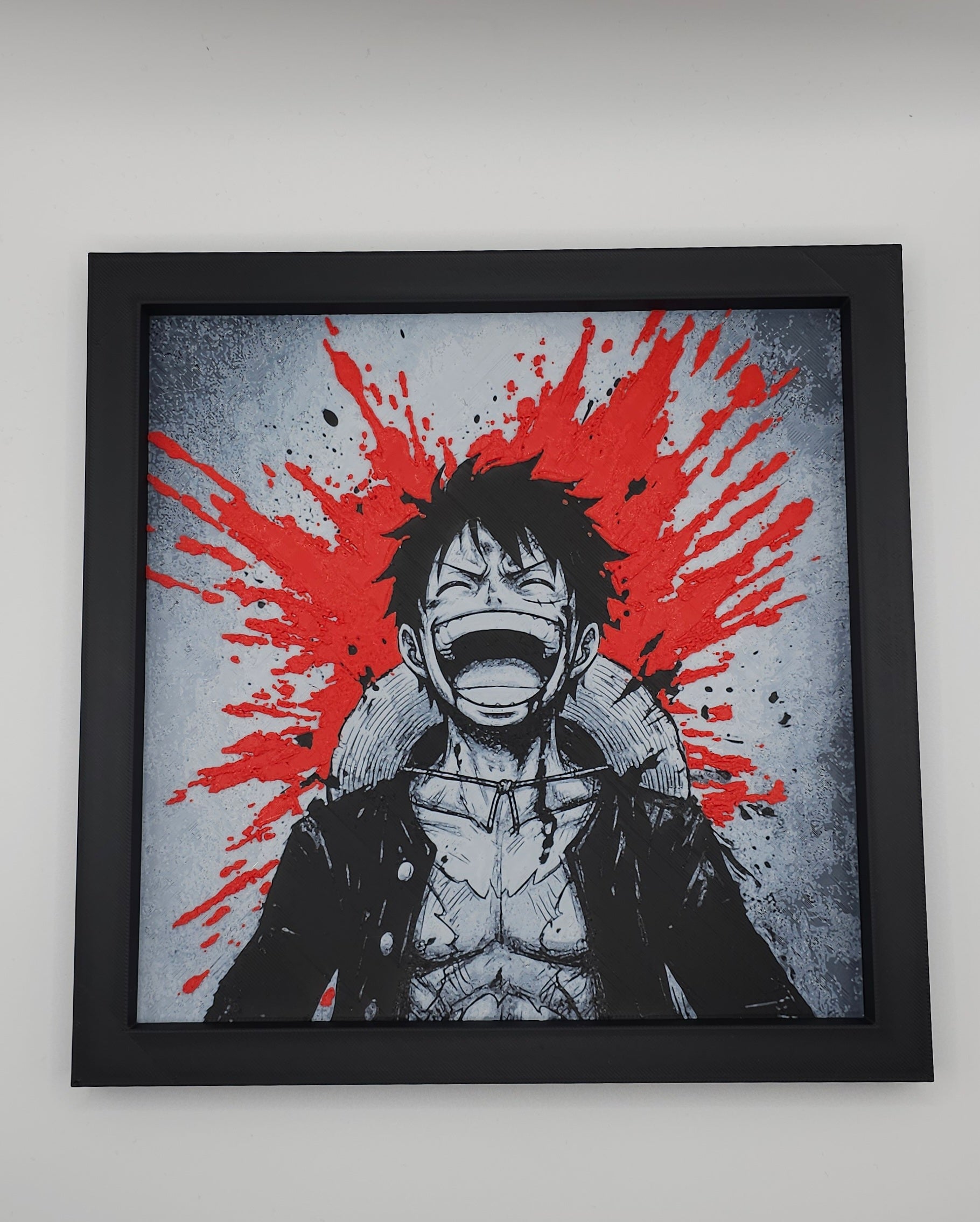 One Piece Luffy Inspired HueForge- 3D Printed Wall Art- Unique Display Collectible