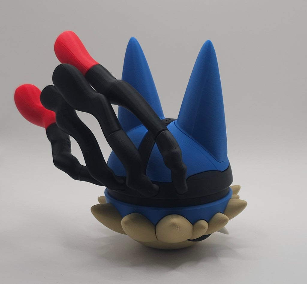 Pokemon Character Design - 3D Printed Pokeball - Mega Lucario - Unique Display Collectible