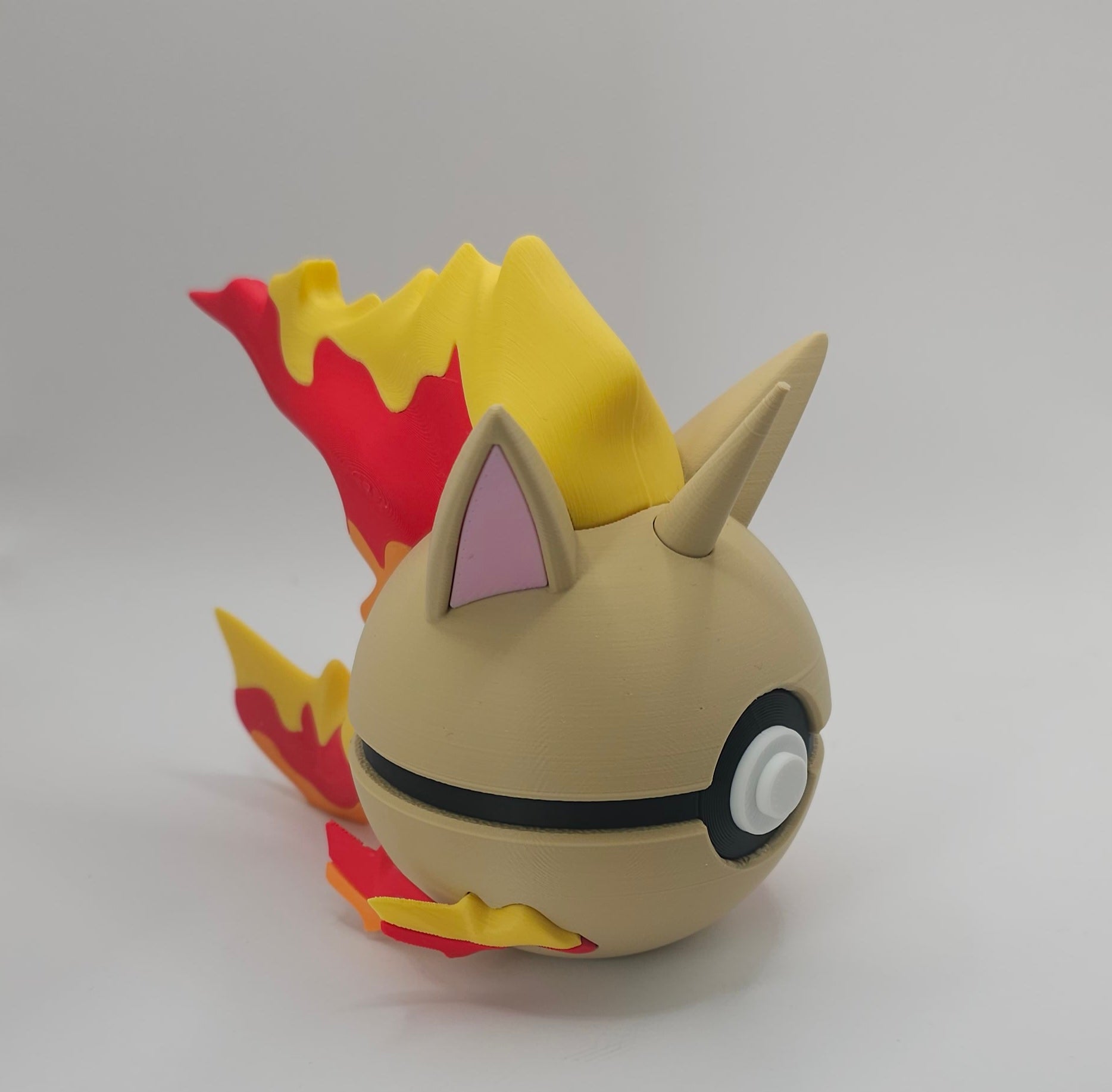 Pokemon Character Design- 3D Printed Pokeball- Rapidash- Unique Display Collectible