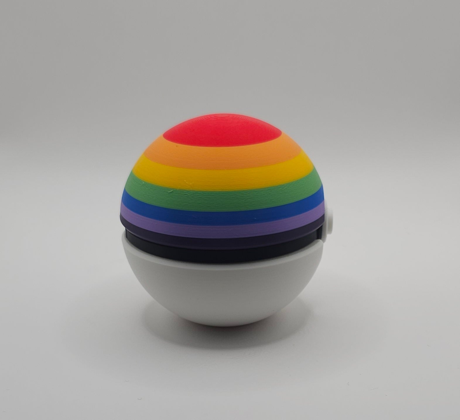 Pokemon inspired Pride Ball - 3D Printed - Unique Fan Art Collectible