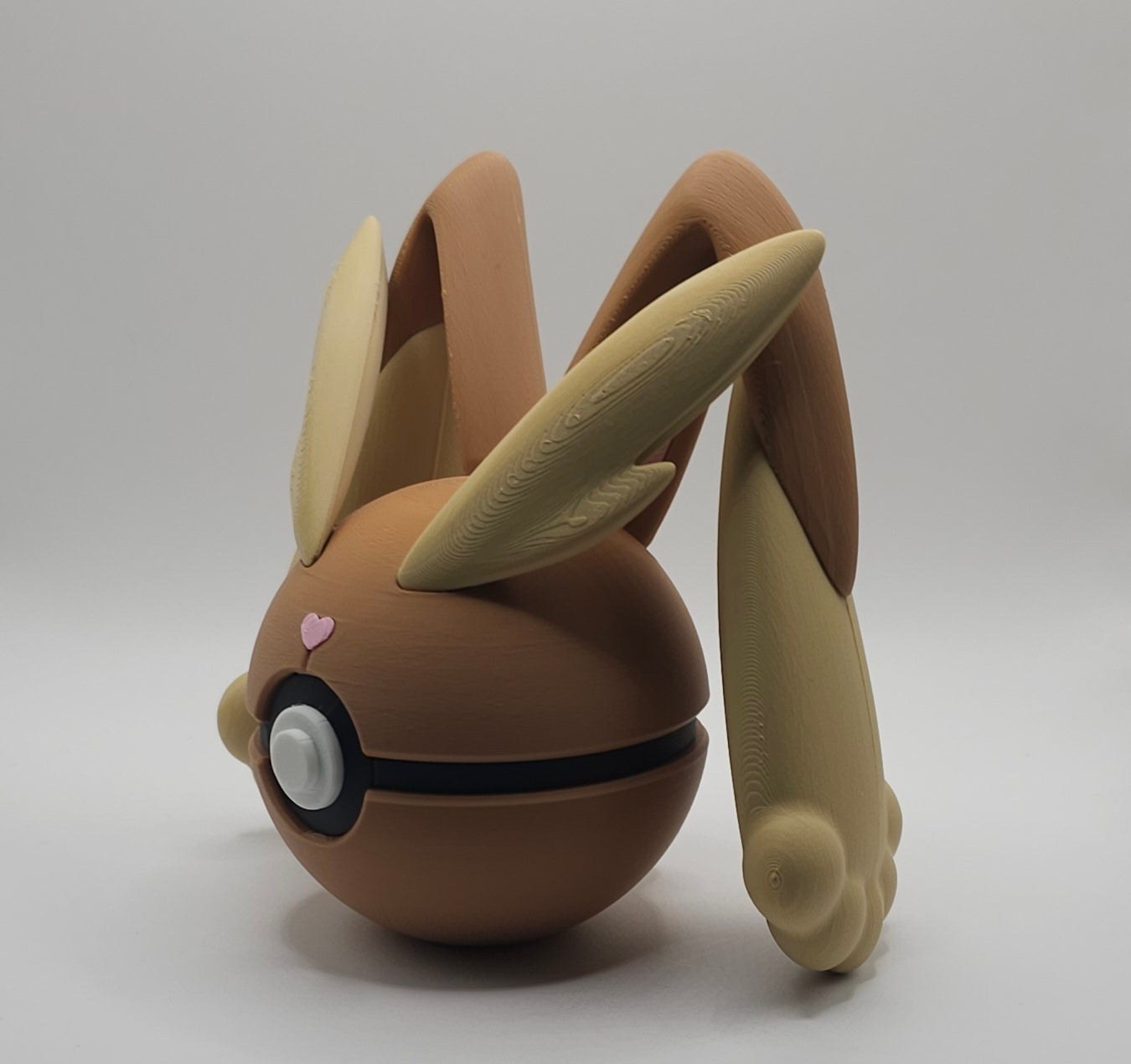 Pokemon Character Design- 3D Printed Pokeball- Lopunny- Unique Display Collectible