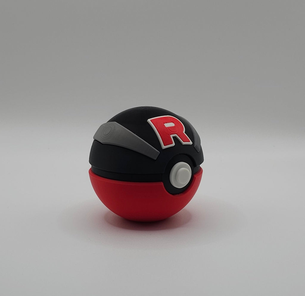 Pokemon Team Rocket Great Ball Design- 3D Printed- Unique Display Collectible