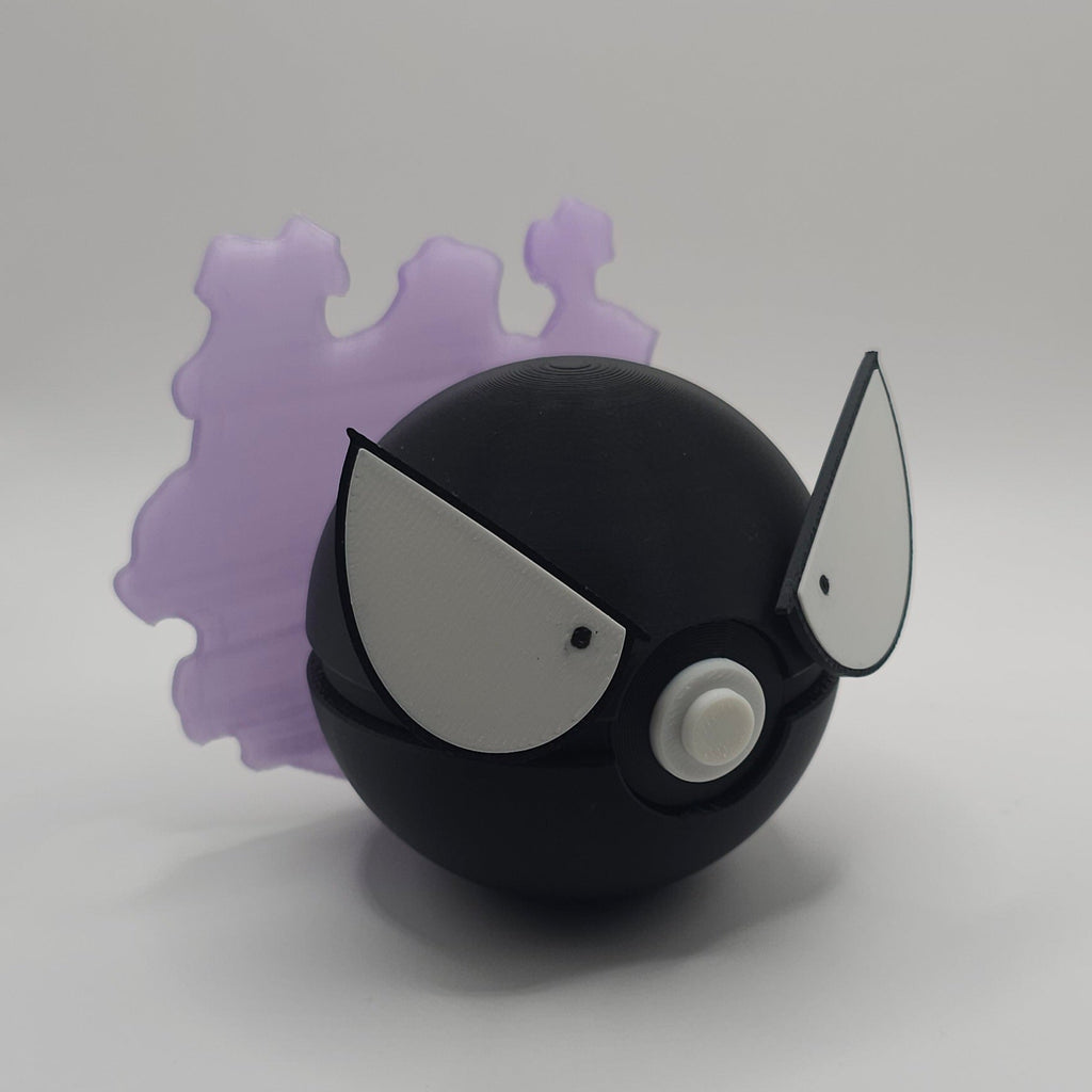 Pokemon Character Design 3D Printed Pokeball - Gastly - Unique Display Collectible