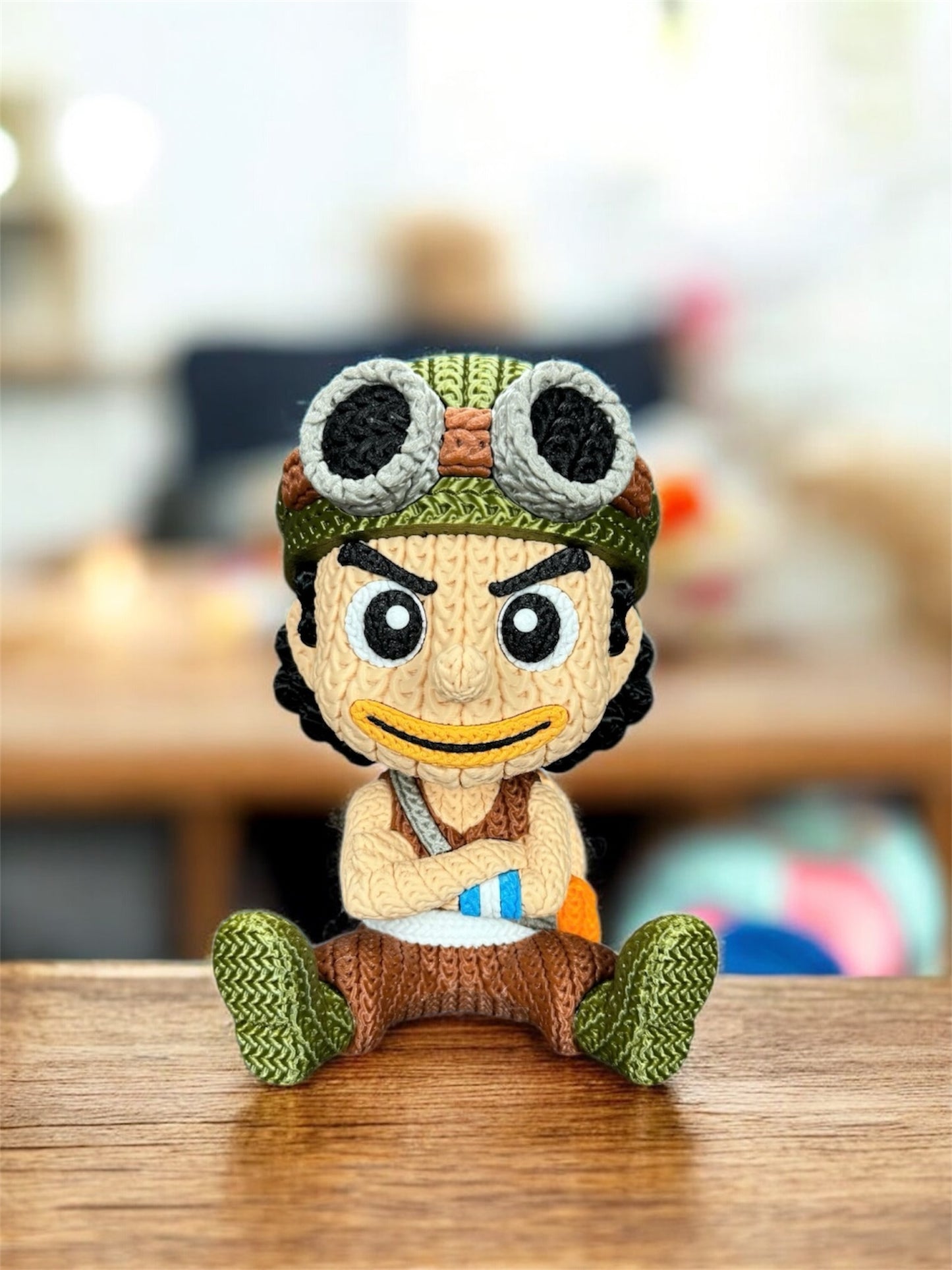 Knitted Design - 3D Printed One Piece Inspired Character Figures - Unique Display Collectibles