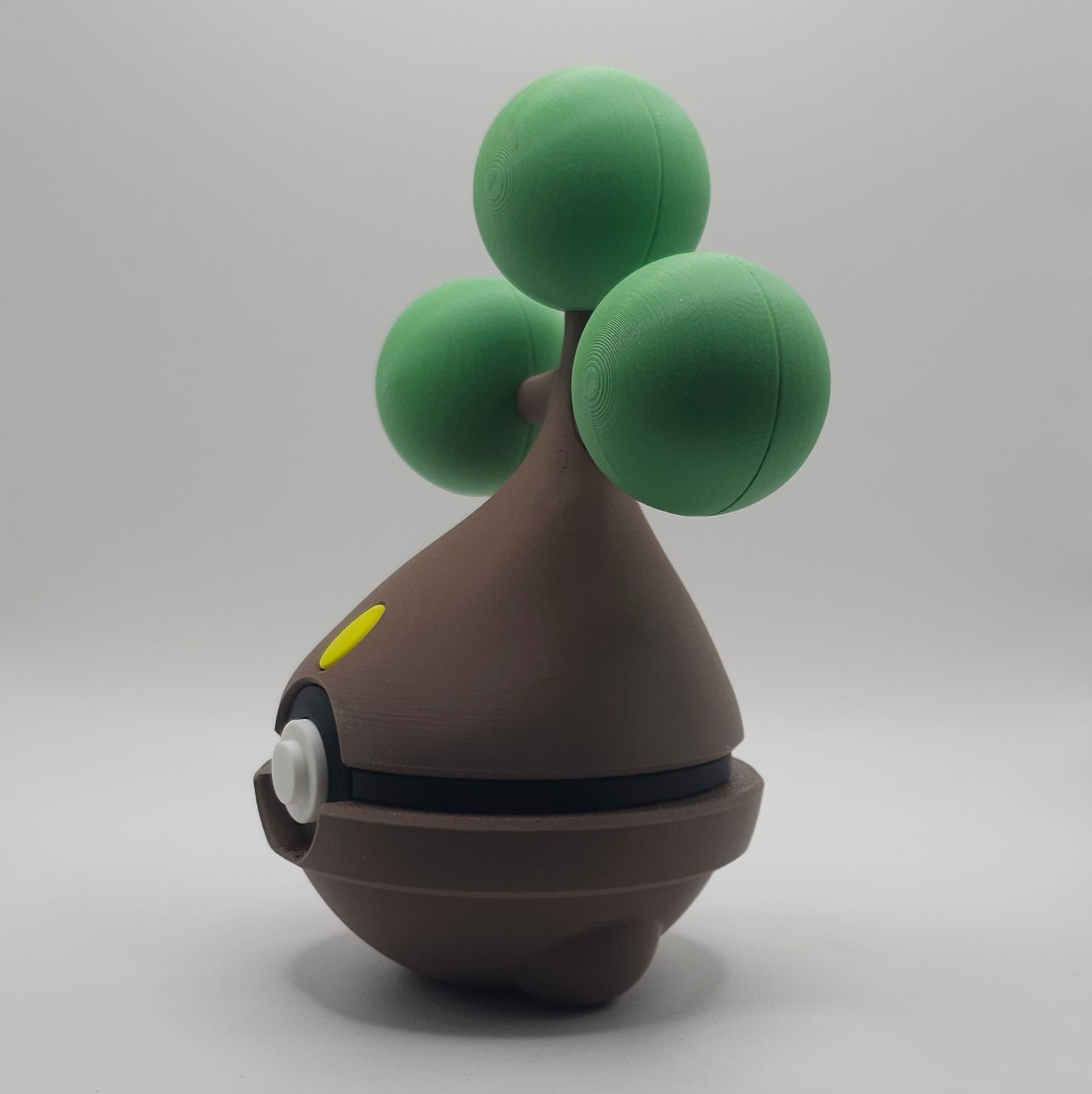 Pokemon Character Design- 3D Printed Pokeball- Bonsly- Unique Display Collectible