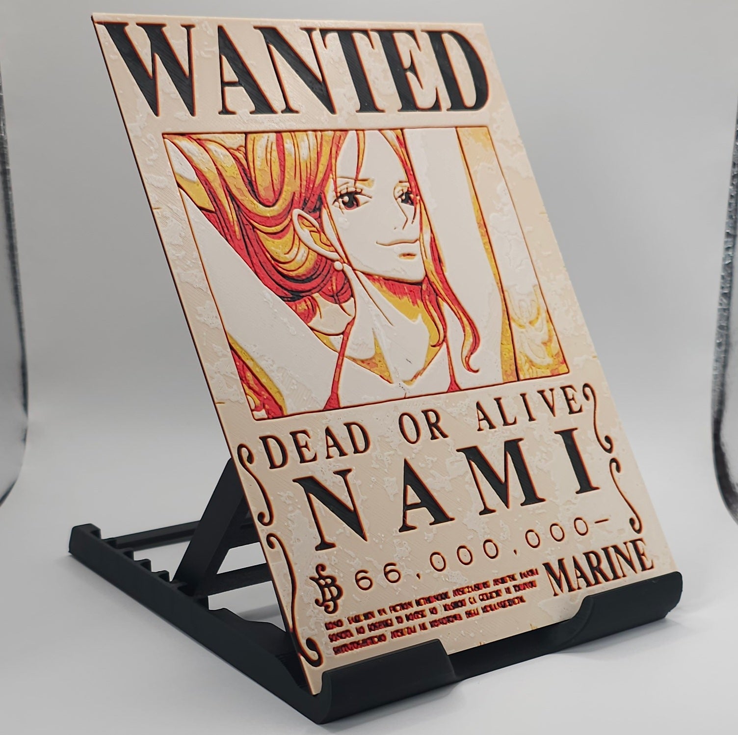 One Piece Inspired Wanted Character Posters- 3D Printed Hueforge- Unique Display Fan Art Collectible