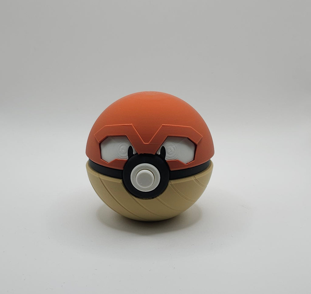 Pokemon Character Design- 3D Printed Pokeball- Hisuian Voltorb - Unique Display Collectible