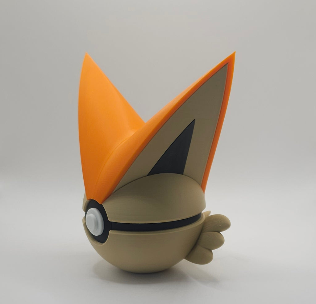Pokemon Character Design- 3D Printed Pokeball- Victini- Unique Display Collectible