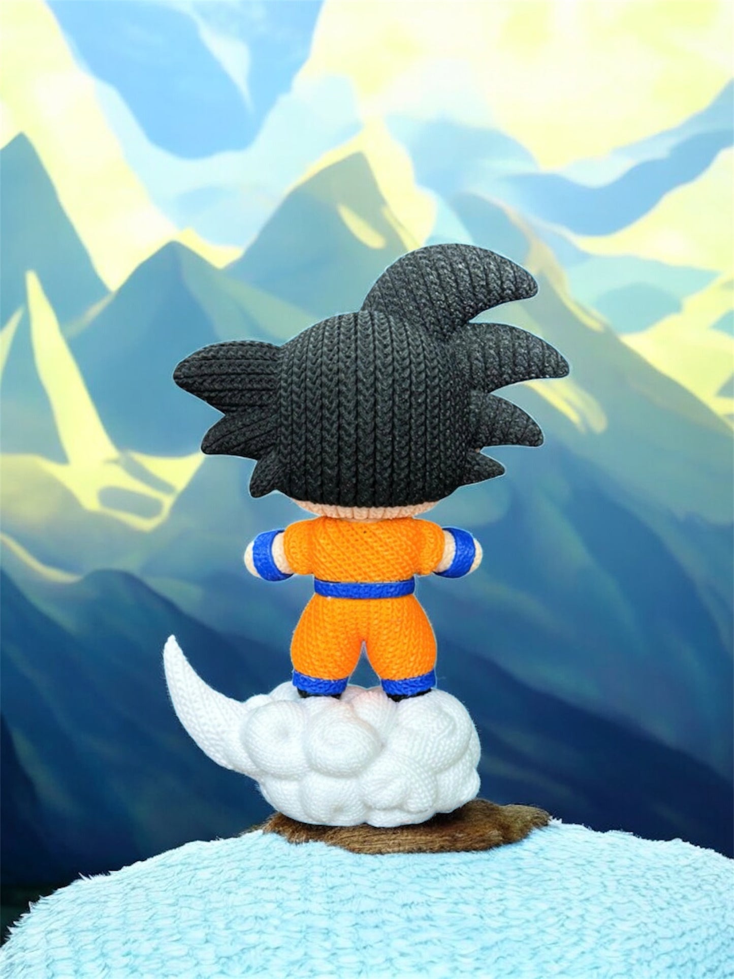 Knitted Design - 3D Printed Dragonball Z Character Figures - Unique Display Collectibles
