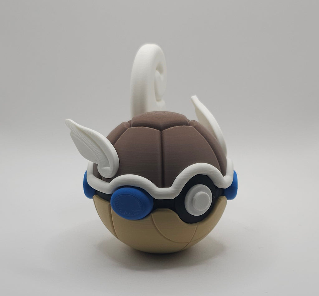 Pokemon Character Design - 3D Printed Pokeball - Wartortle - Unique Display Collectible