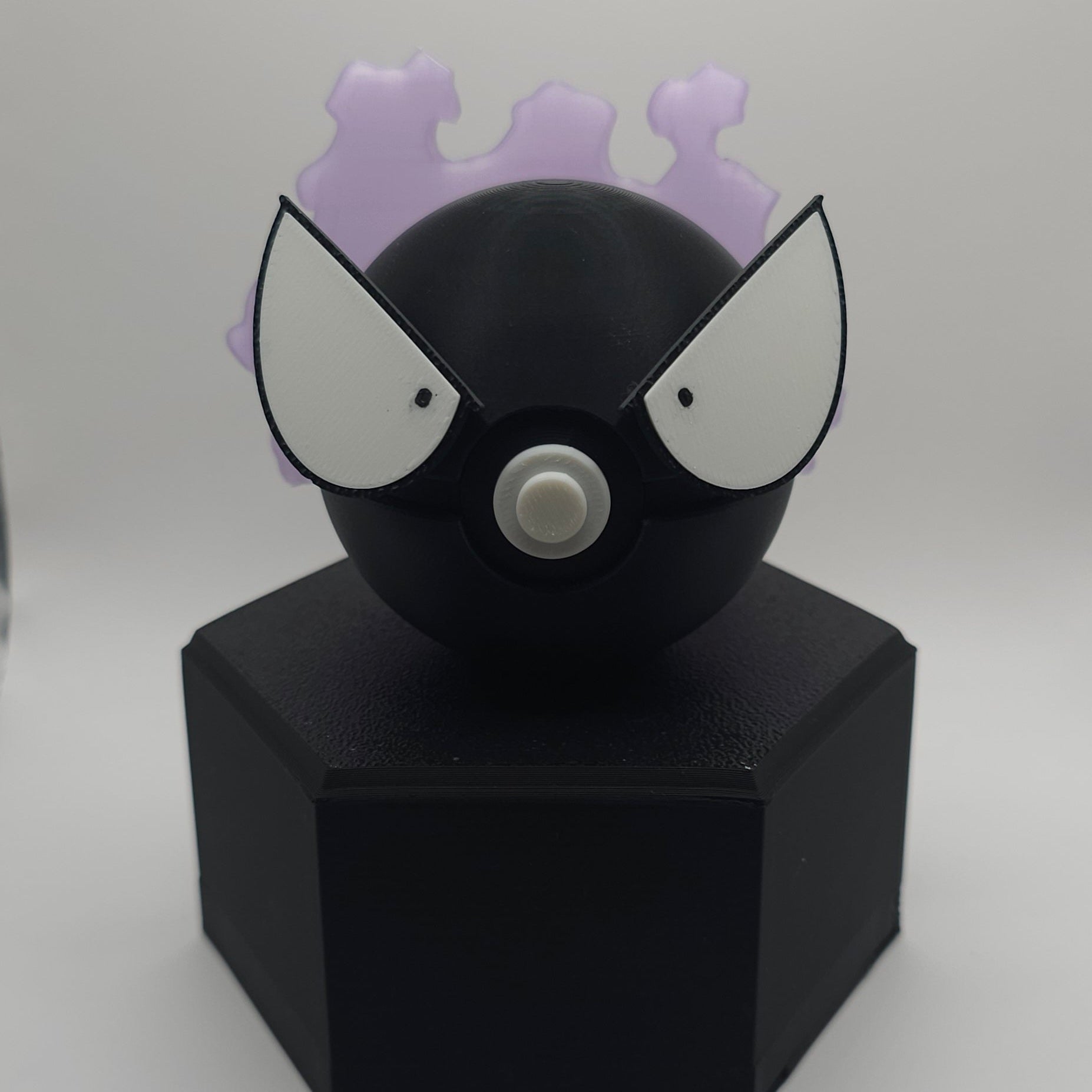 Pokemon Character Design 3D Printed Pokeball - Gastly - Unique Display Collectible