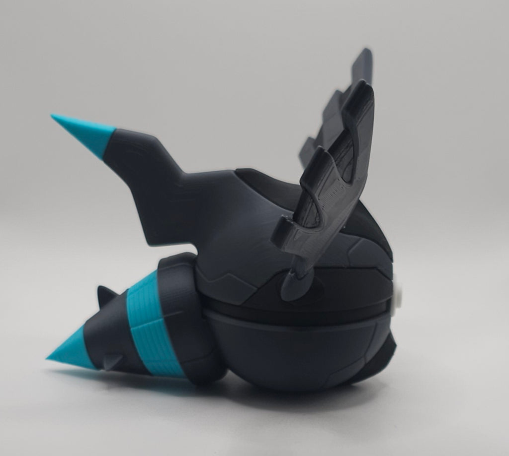 Pokemon Character Design - 3D Printed Pokeball - Zekrom - Unique Display Collectible