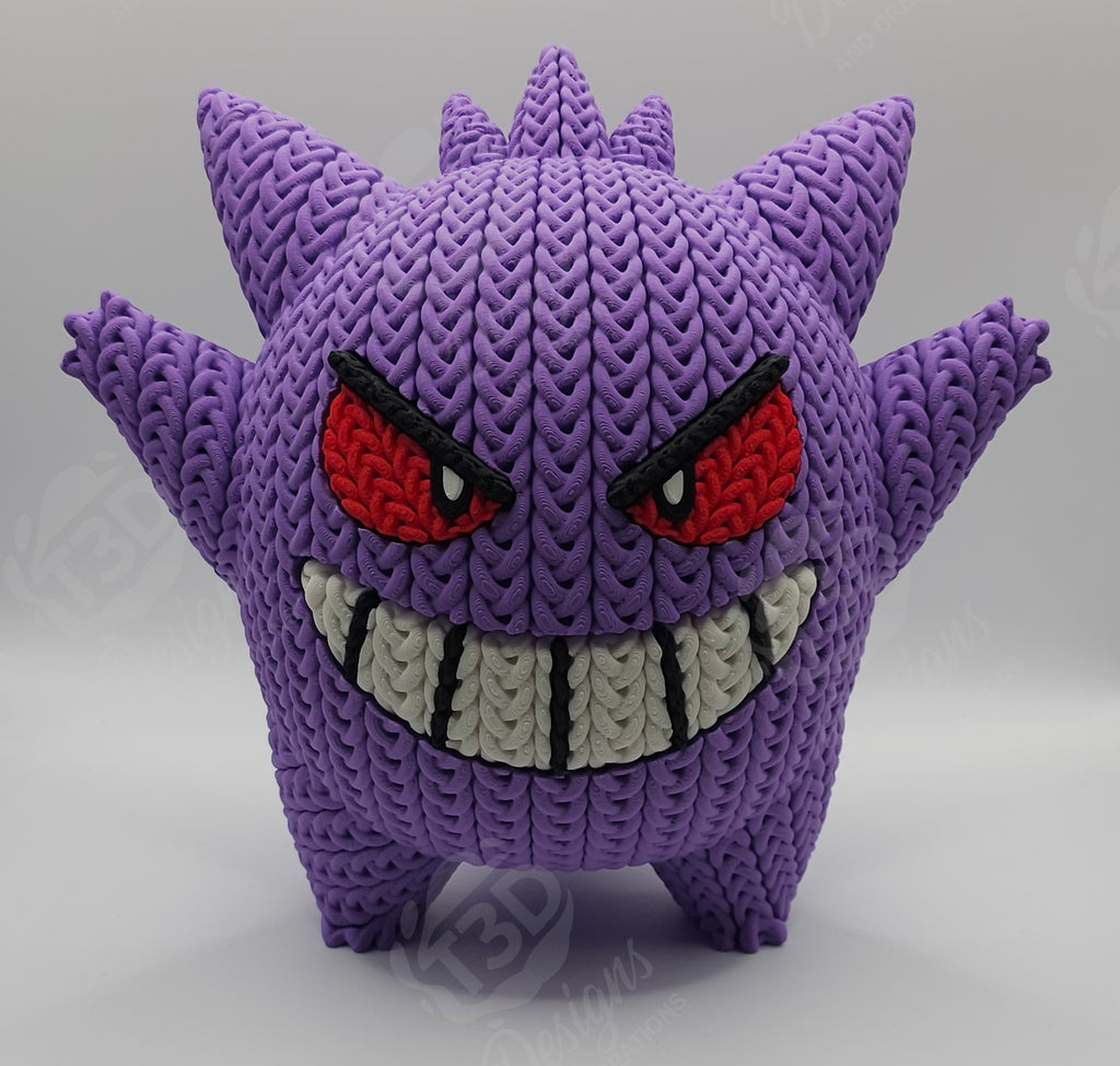Gengar Knitted Design Figure