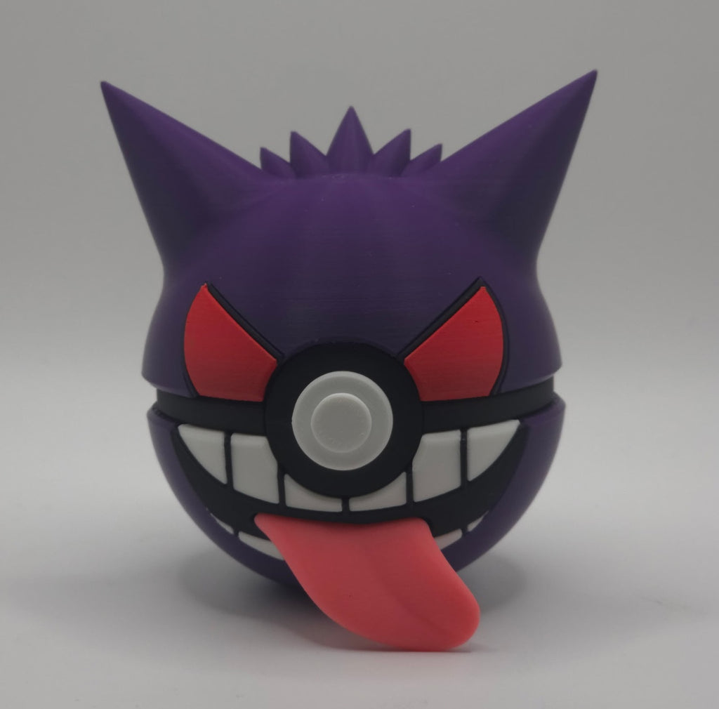 Pokemon Character Design 3D Printed Pokeball - Gengar - Unique Display Collectible