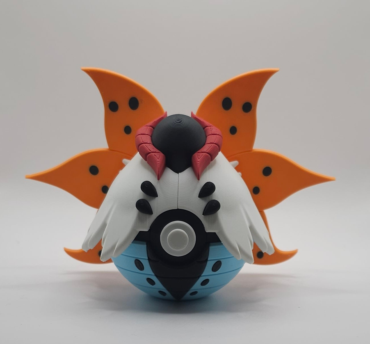 Pokemon Character Design - 3D Printed Pokeball - Volcarona - Unique Display Collectible