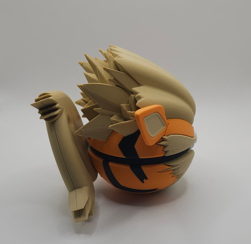 Pokemon Character Design 3D Printed Pokeball - Arcanine - Unique Display Collectible